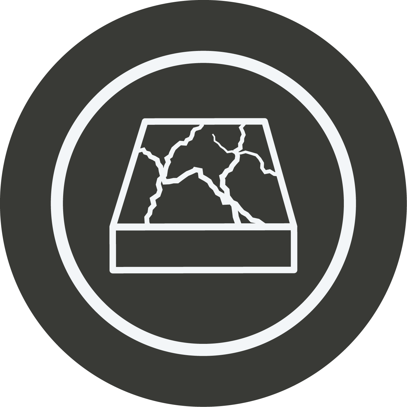 Верхняя поверхность с мраморным видом