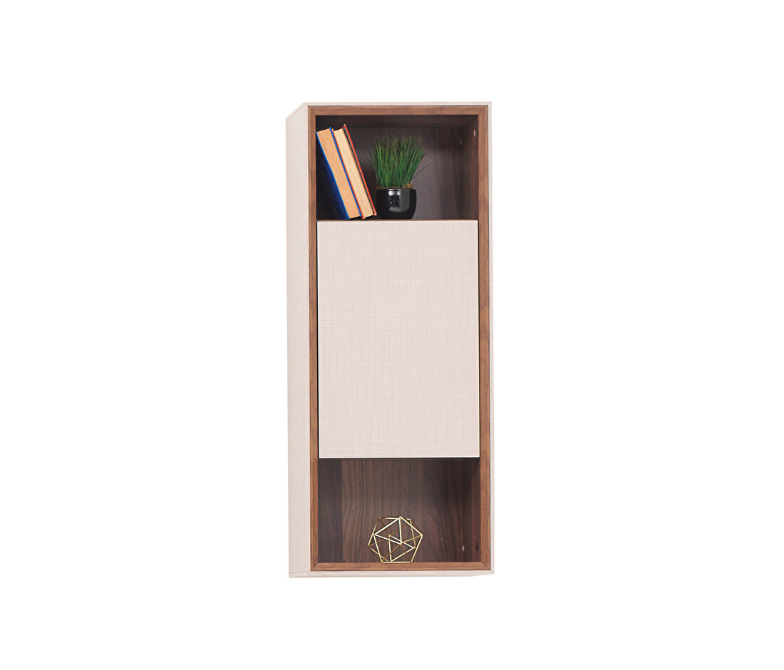 Netha Walnut-Beige TV Stand Module