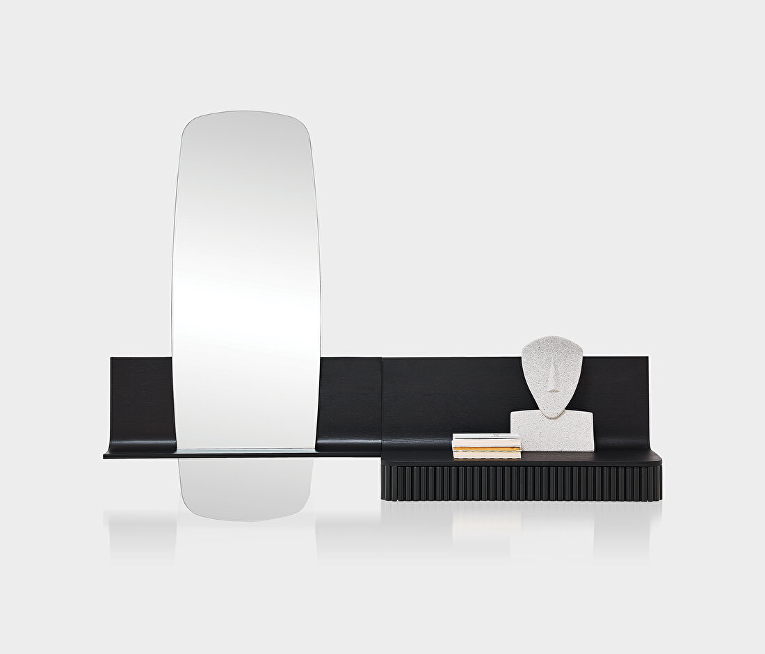Rabat Mirror with Shelf