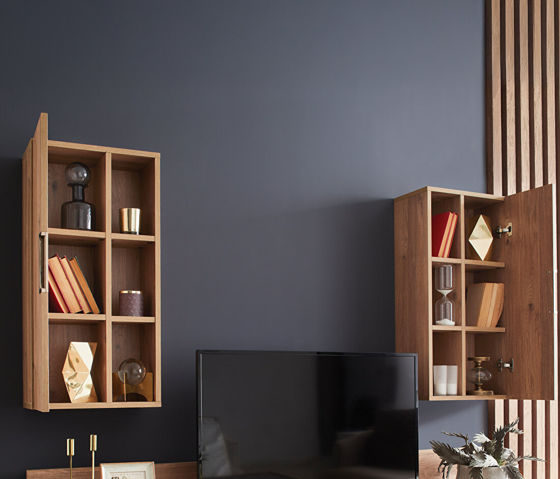 Sona Light Walnut TV Stand Module