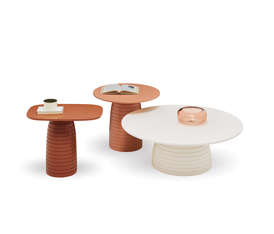 Amalfi Brick Red Side Table