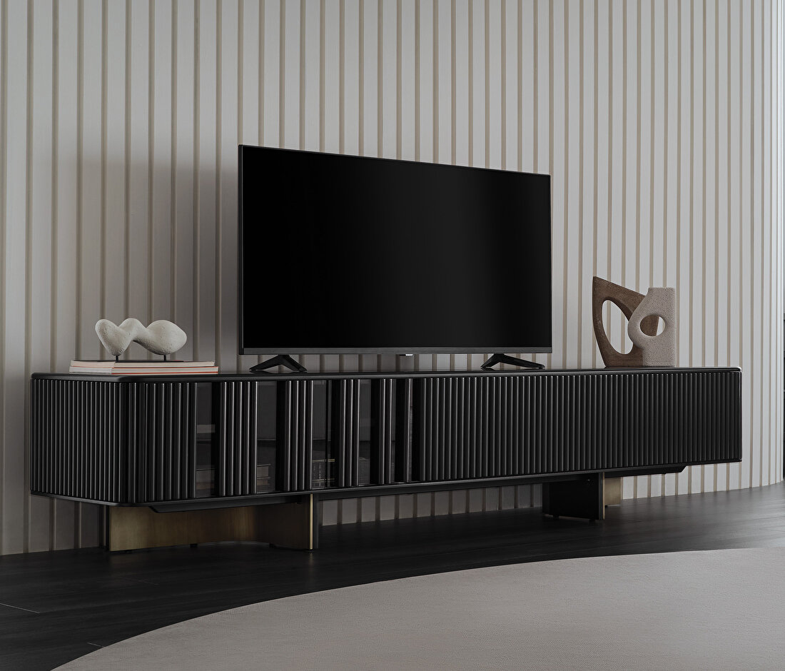 Osaka Black TV Stand