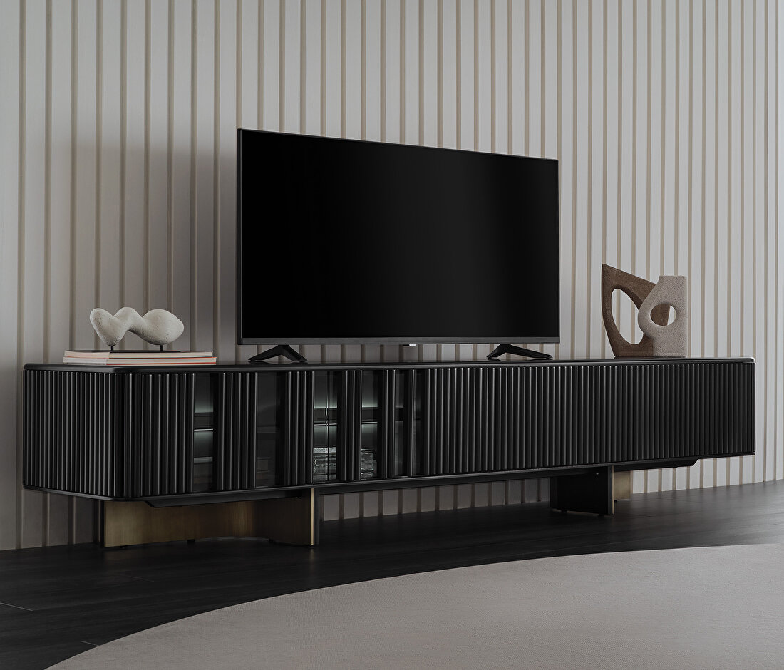 Osaka Black TV Stand