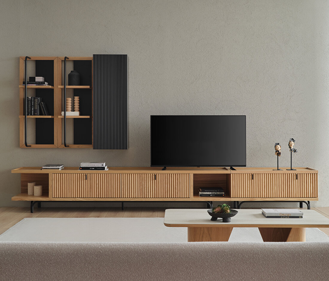 Austin Light Oak Maxi Tv Unit