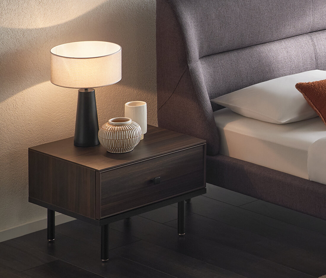 Parma Dark Walnut Nightstand