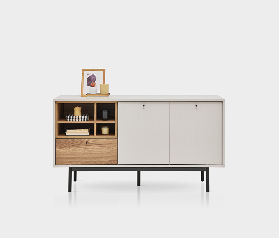 Loreto Off-White-Walnut Sideboard