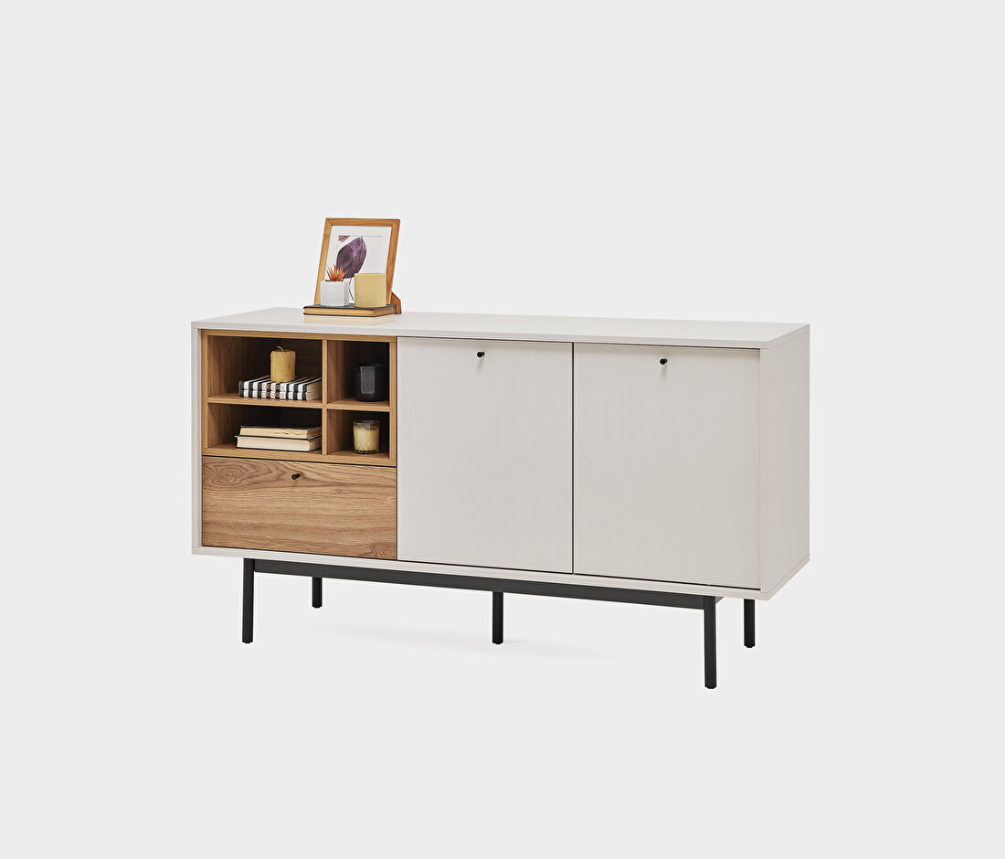 Loreto Off-White-Walnut Sideboard