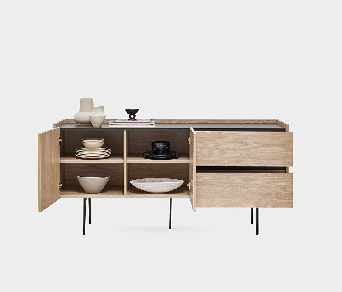 Terra Light Oak-Anthracite Sideboard