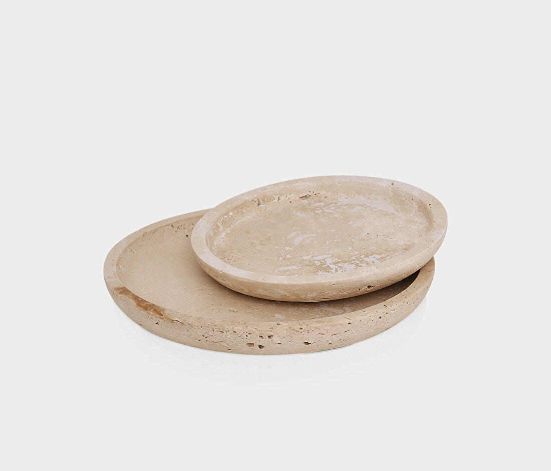 Traverten Big Size Decorative Plates and Bowls