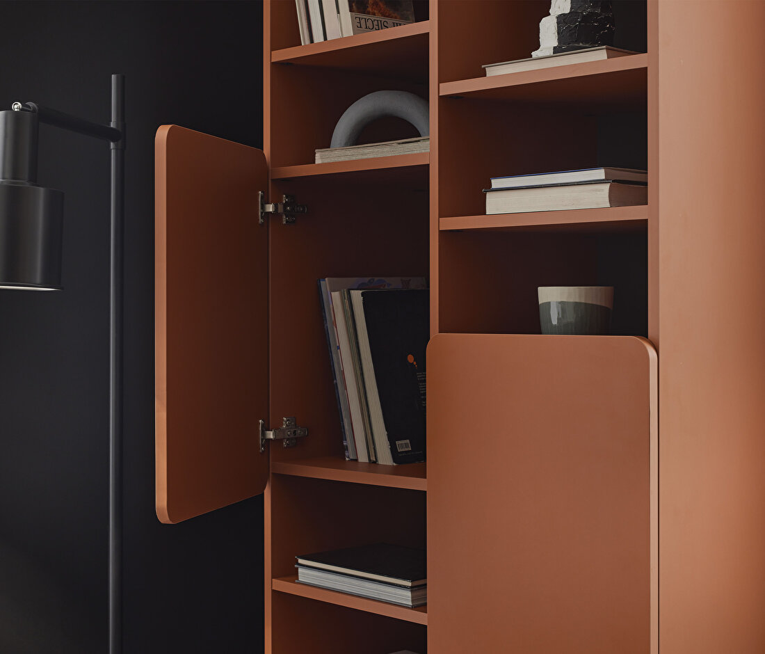 Blend Cinnamon Color Bookcase
