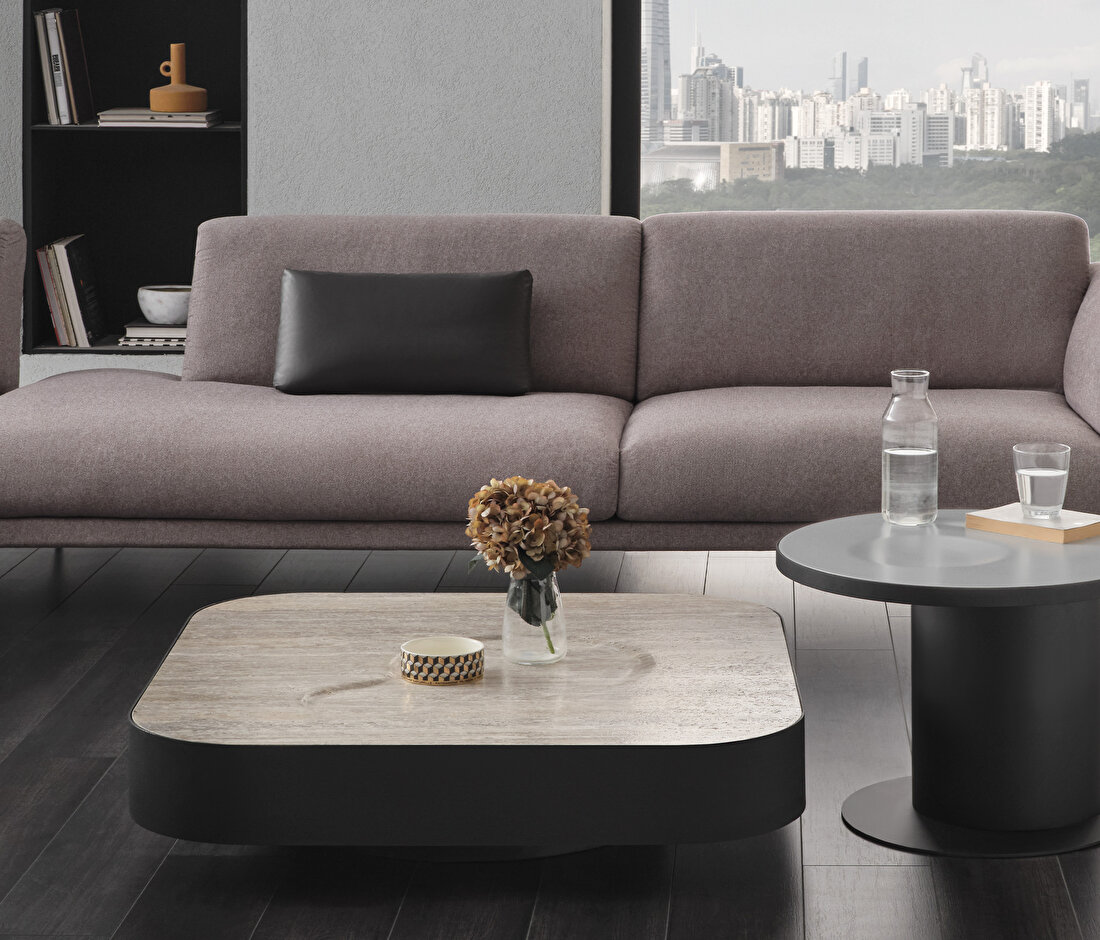 Block Gray Coffee Table