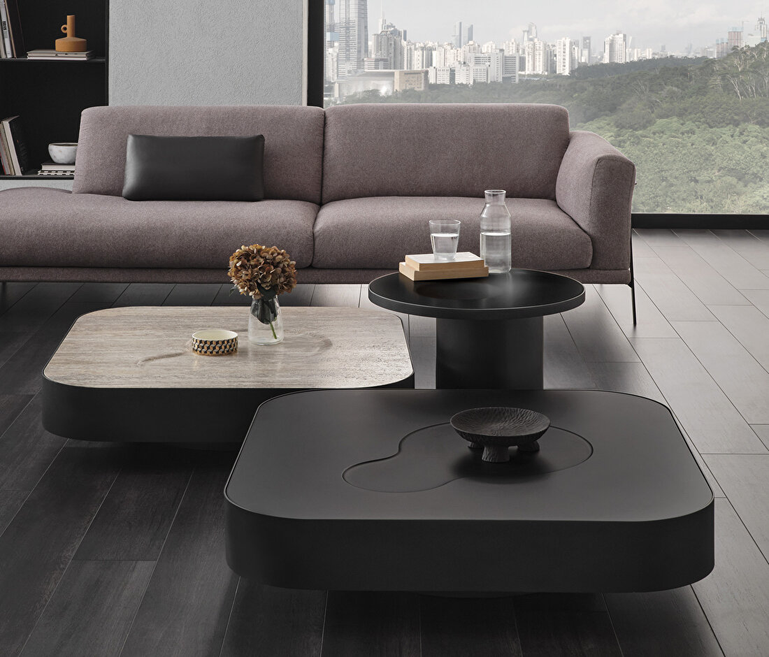 Block Gray Coffee Table