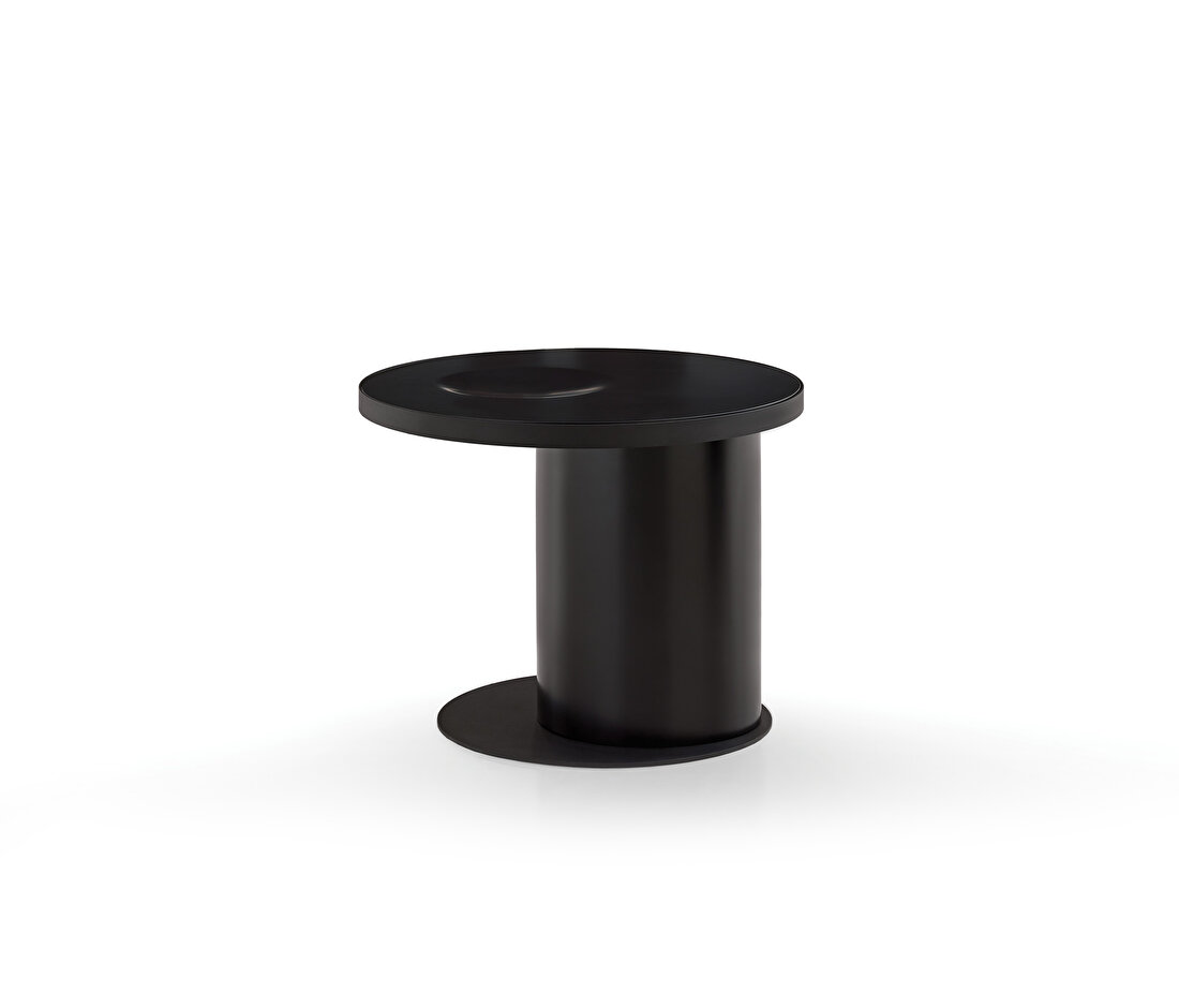 Block Black Side Table