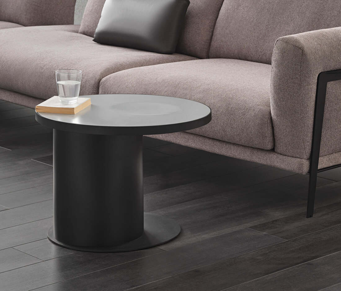 Block Gray Side Table