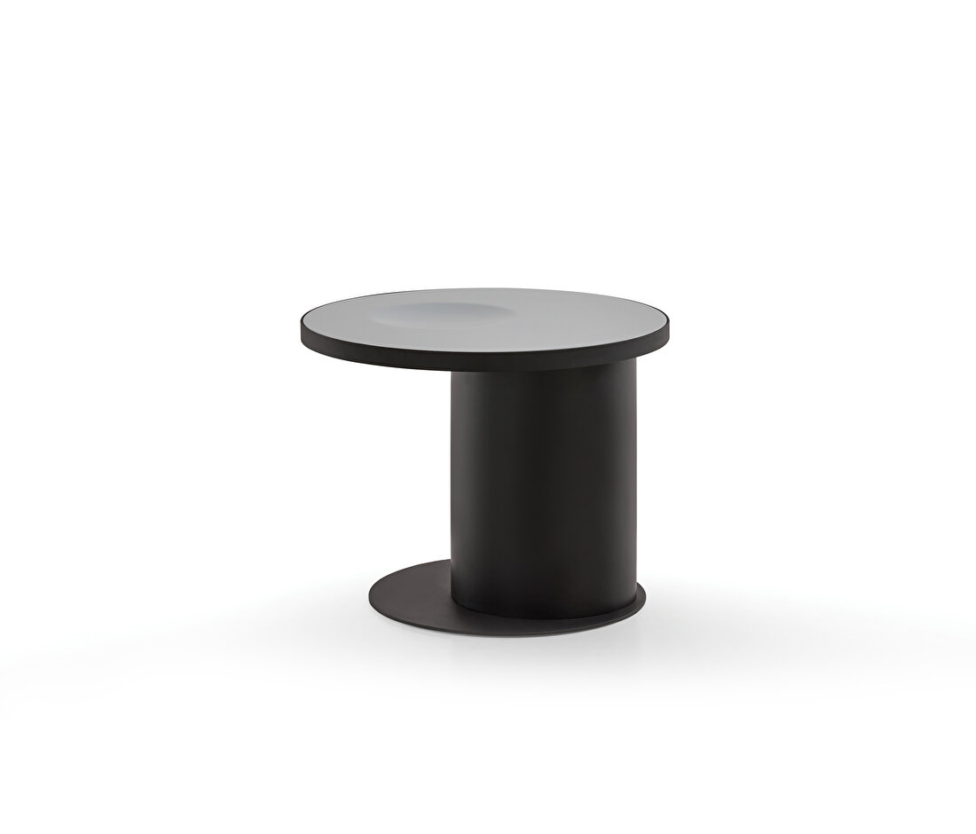 Block Gray Side Table