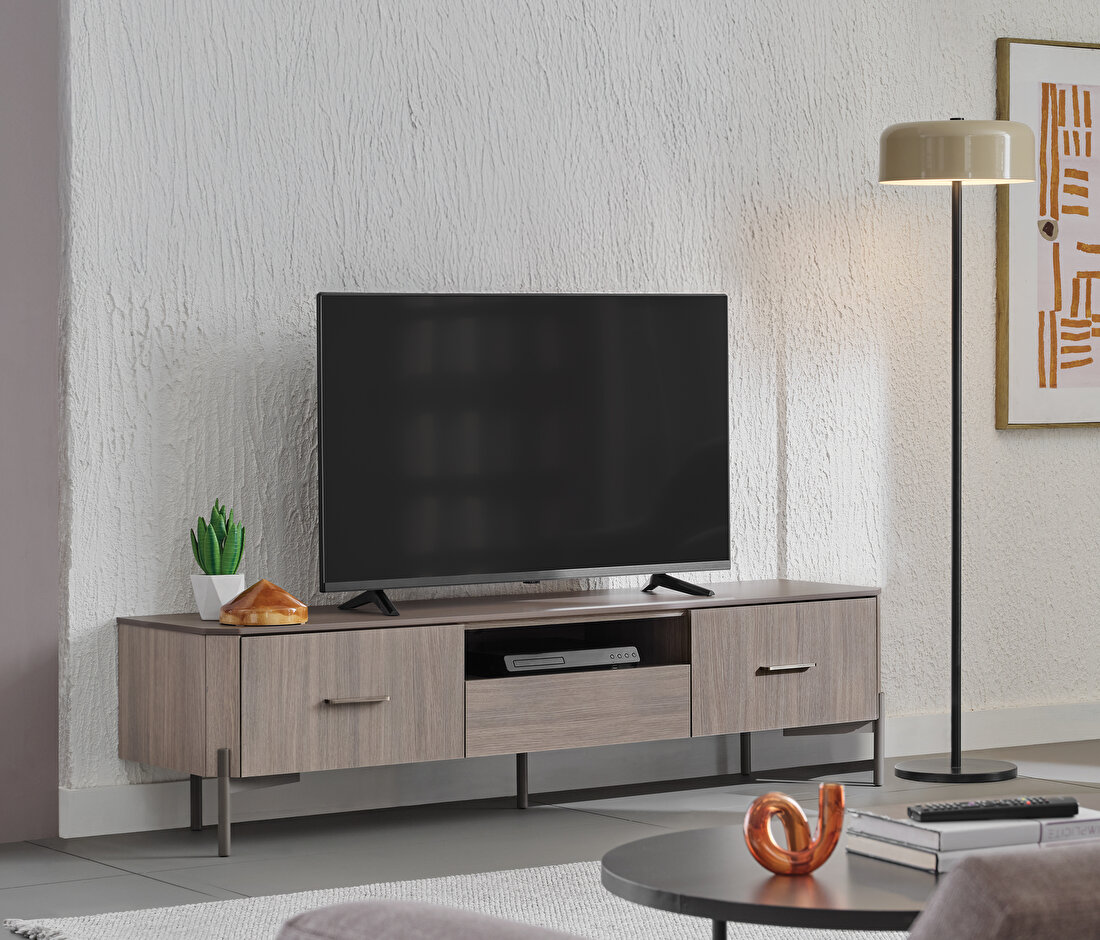 Varena Oak-Taupe TV Stand