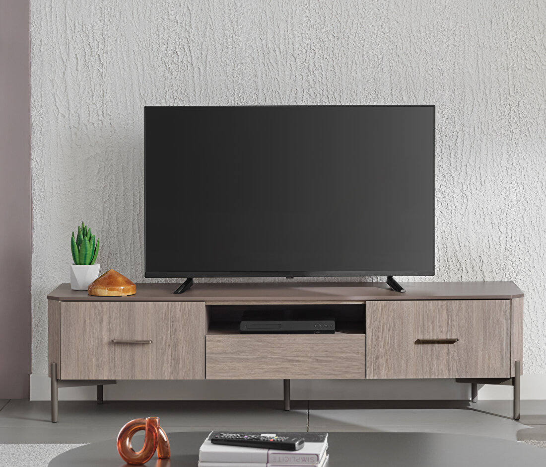Varena Oak-Taupe TV Stand