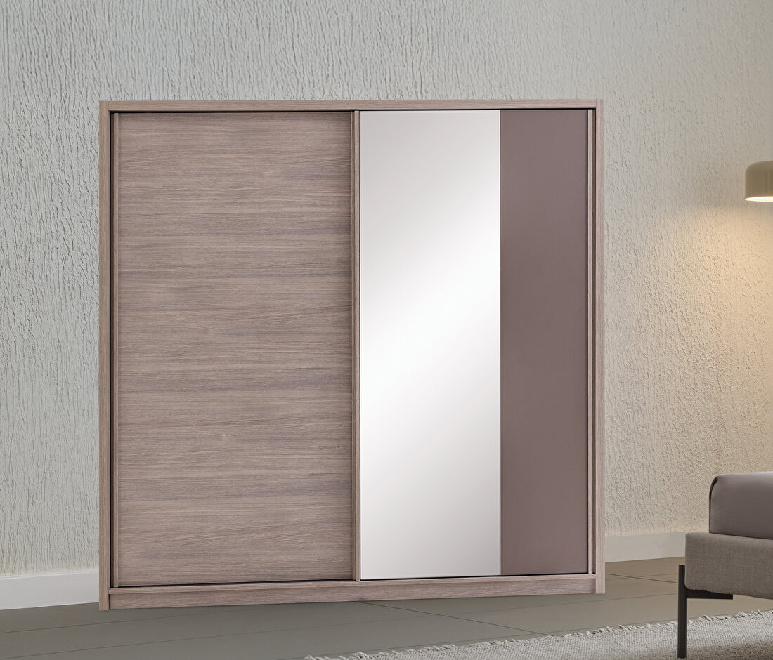 Varena Oak-Taupe Wardrobe