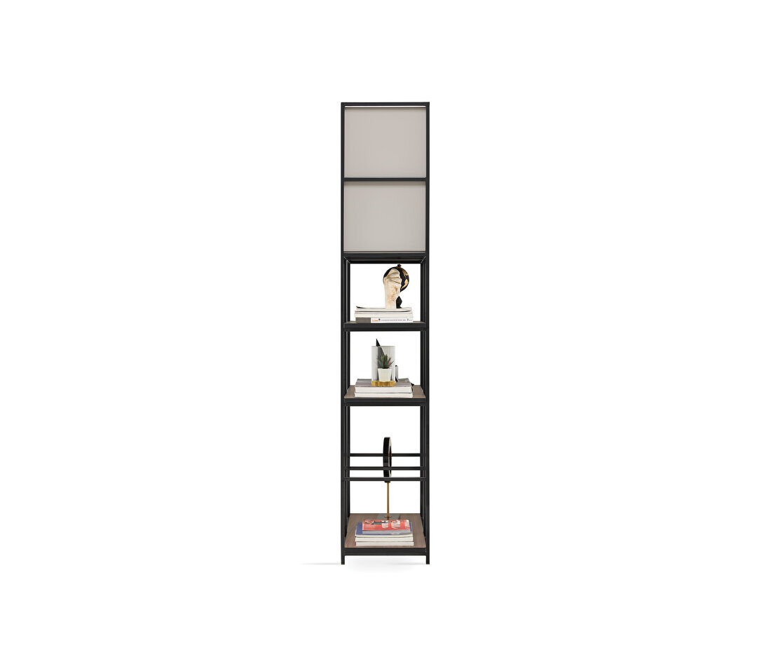 Hampton Gray-Black Bookcase