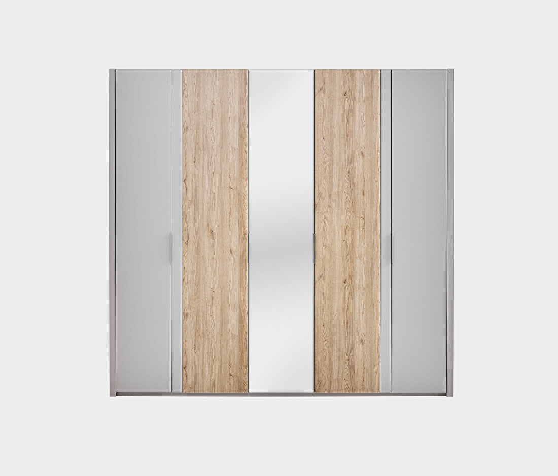 Cante Natural Oak-Beige Wardrobe