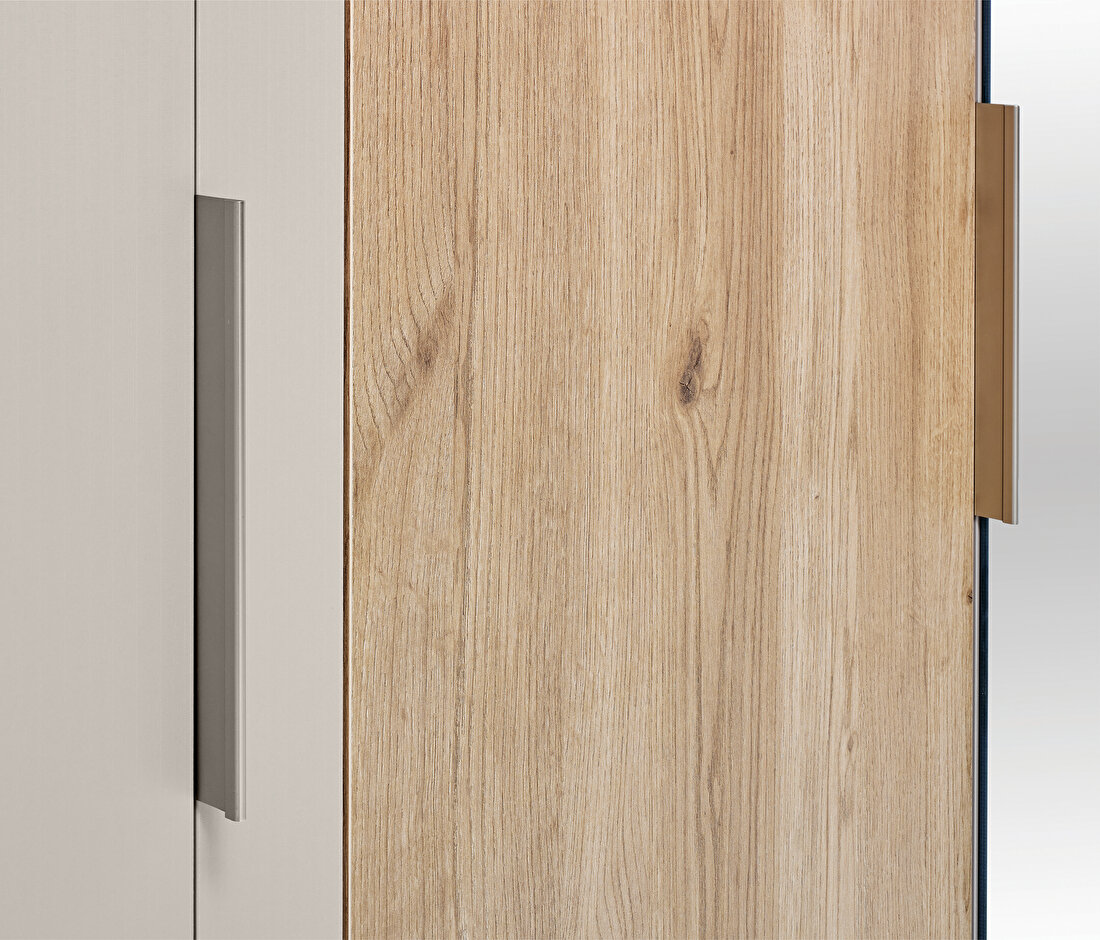 Cante Natural Oak-Beige Wardrobe
