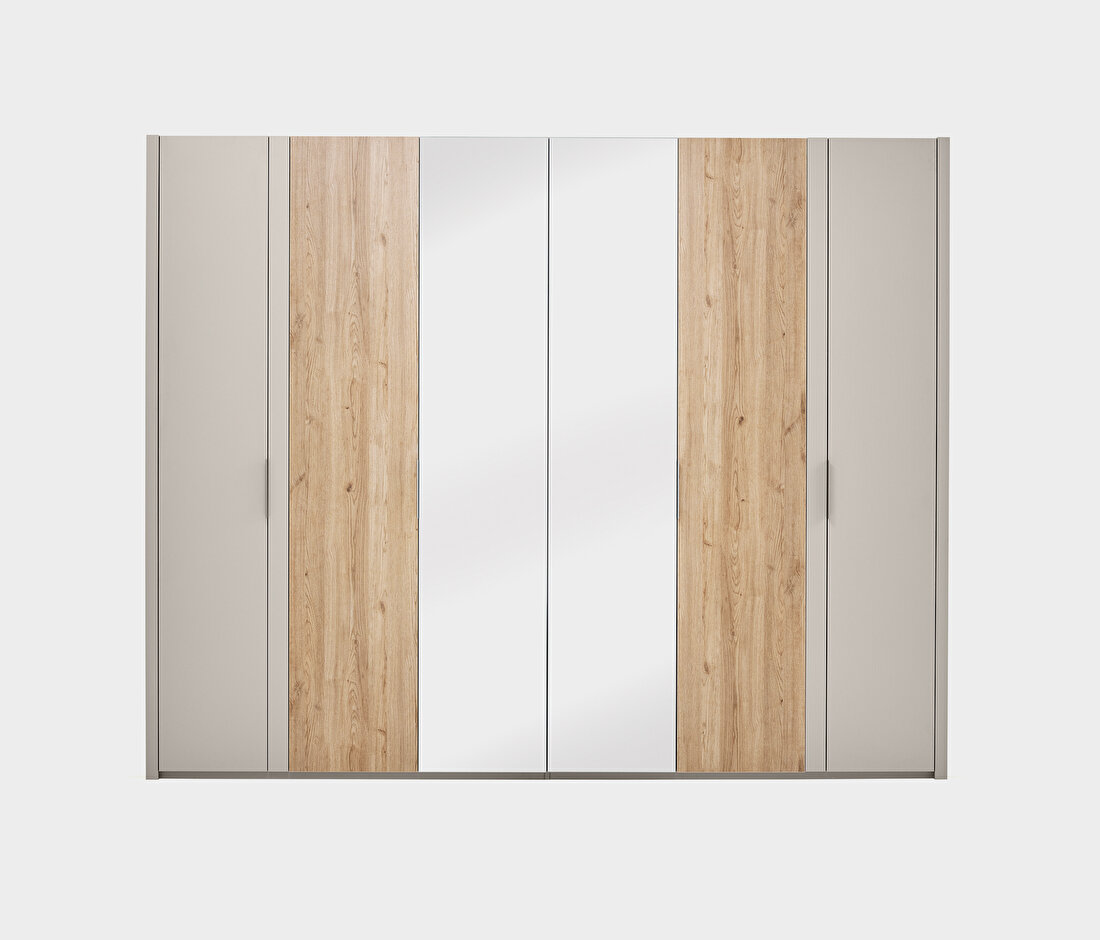 Cante Natural Oak-Beige Wardrobe