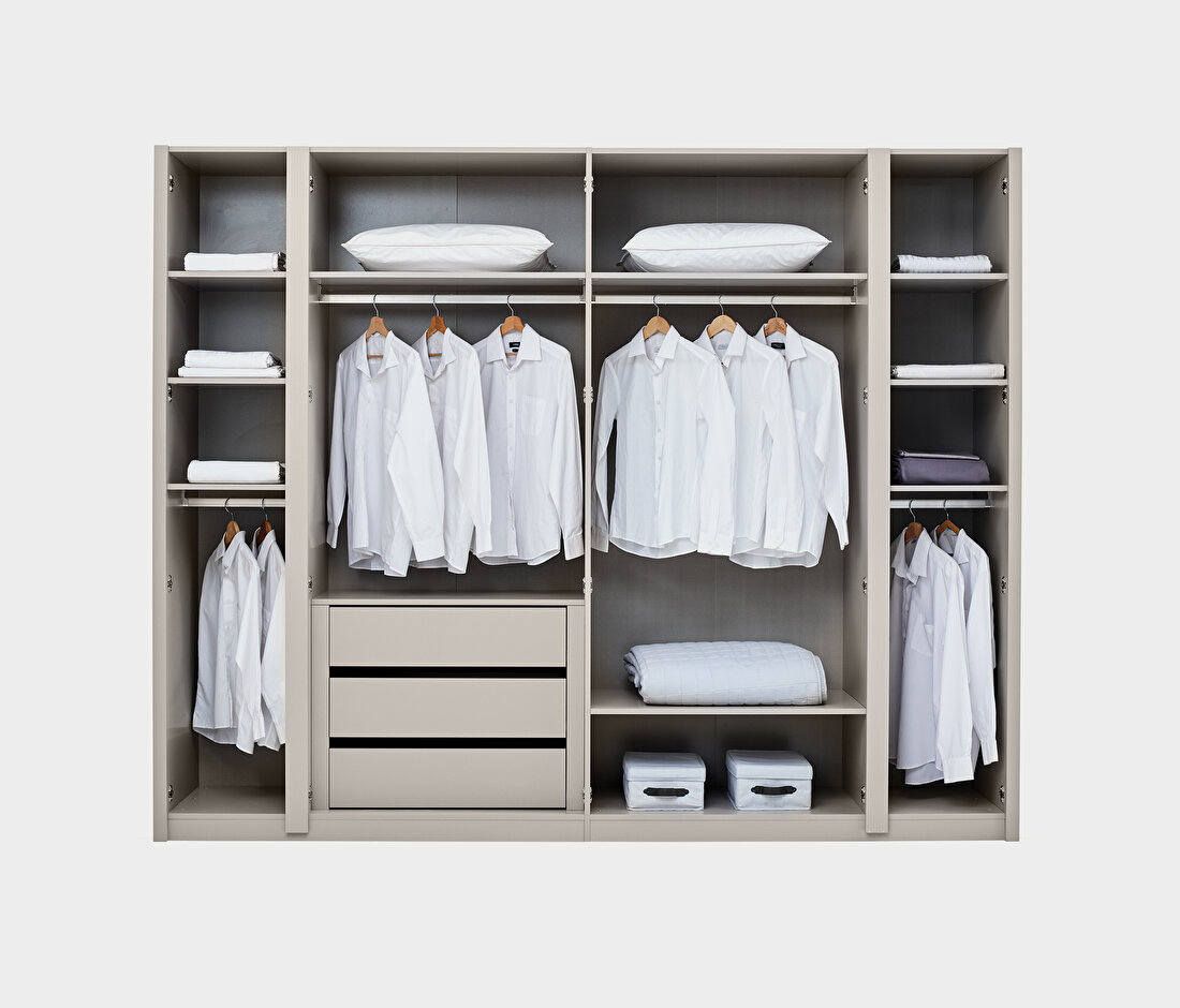 Cante Natural Oak-Beige Wardrobe