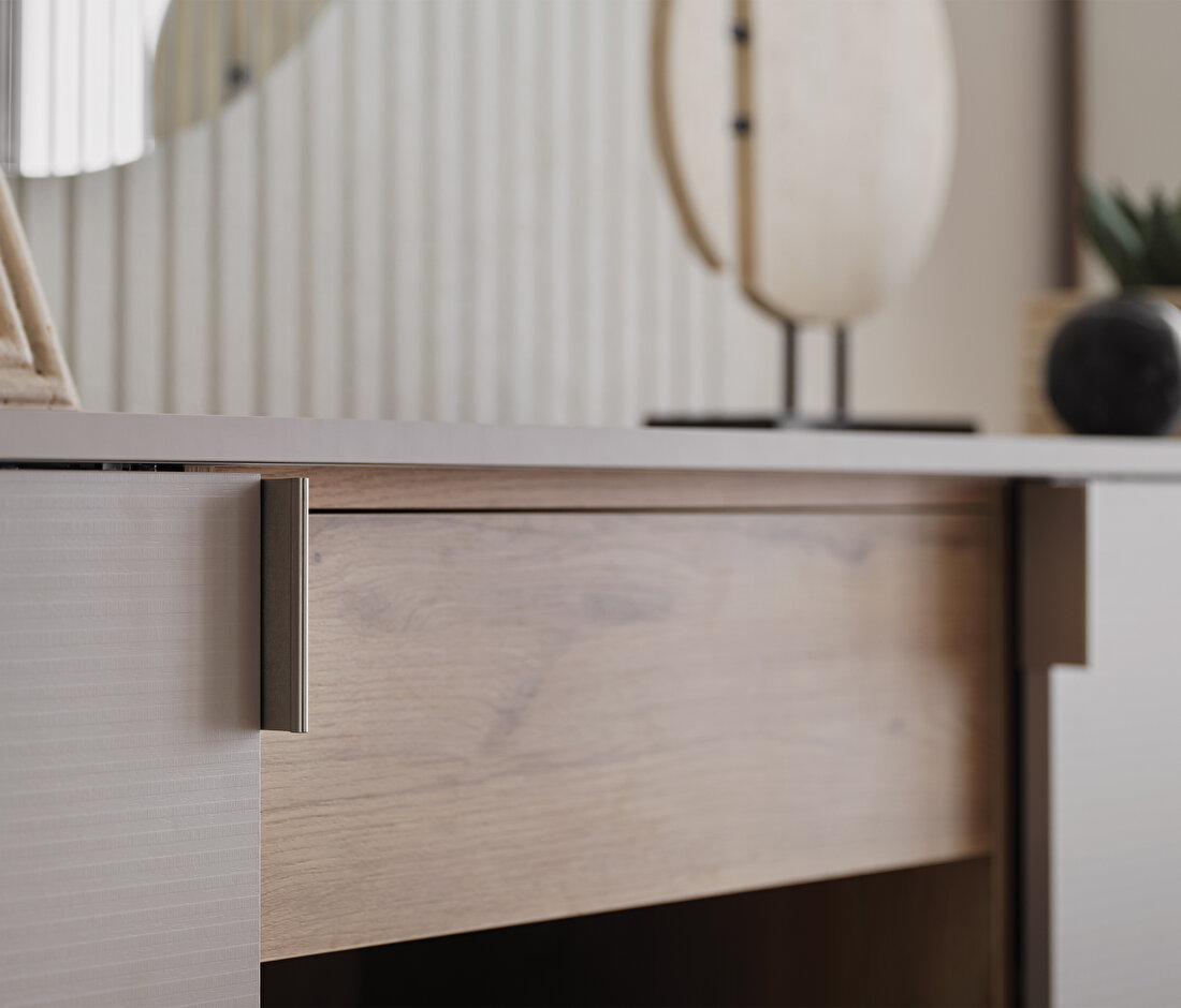 Cante Oak-Beige Sideboard