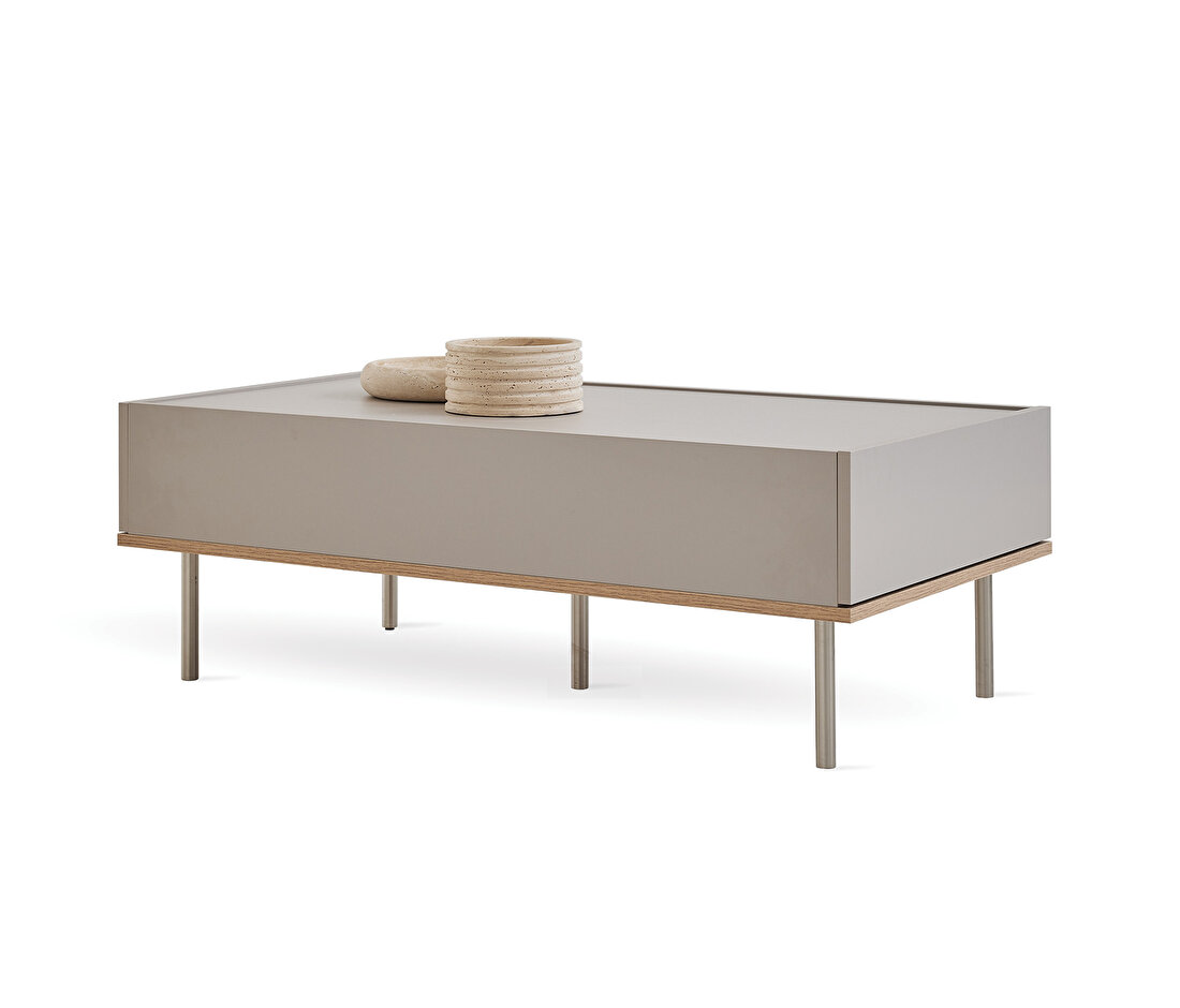 Cante Oak and Beige Coffee Table