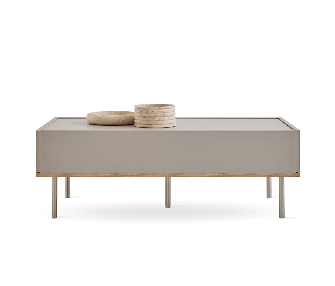 Cante Oak and Beige Coffee Table