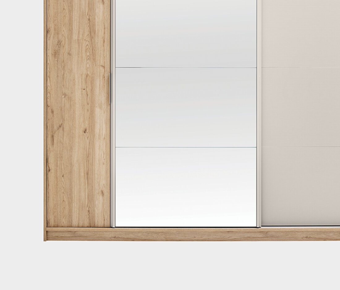 Cante Natural Oak-Beige Wardrobe
