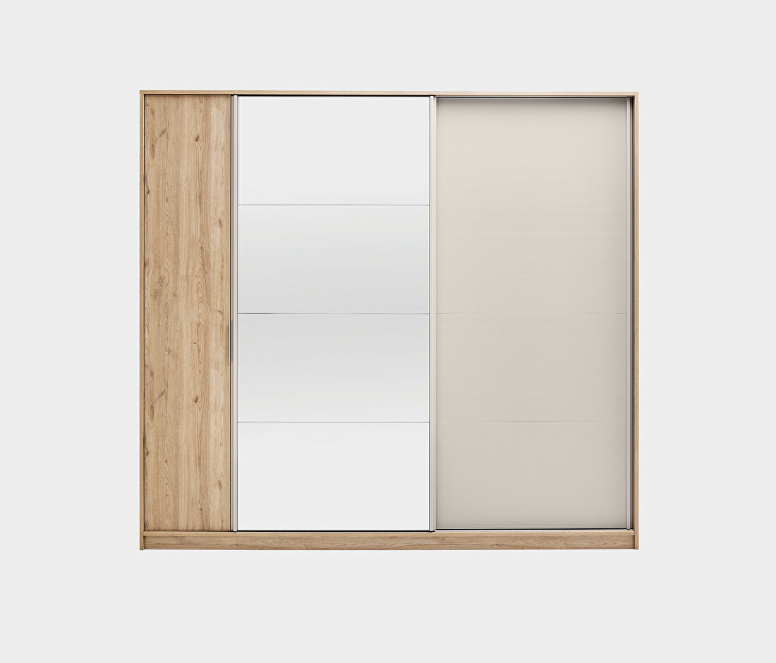 Cante Natural Oak-Beige Wardrobe