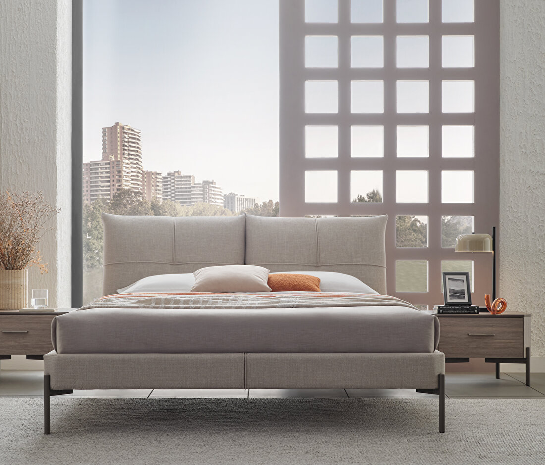 Varena Bedframe with Headboard(180x200 cm)