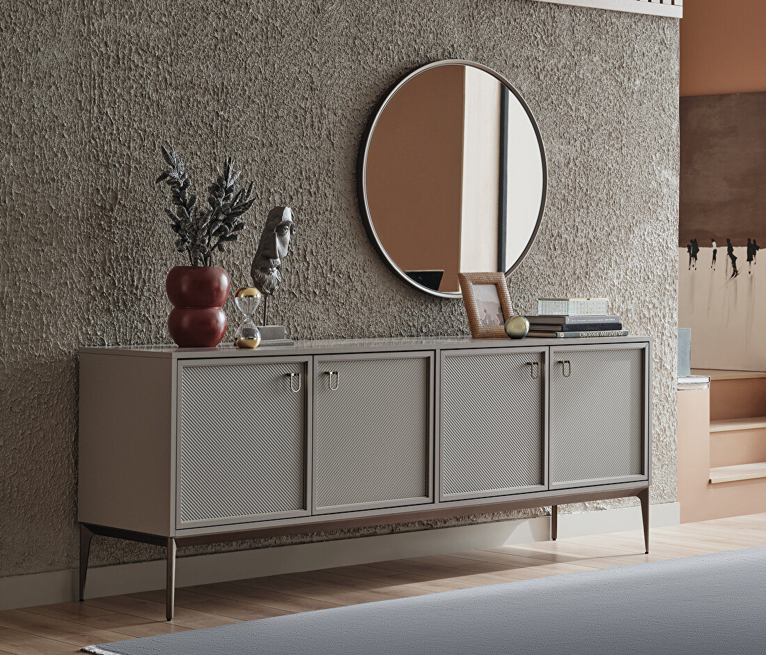 Hera Stone Colored Sideboard