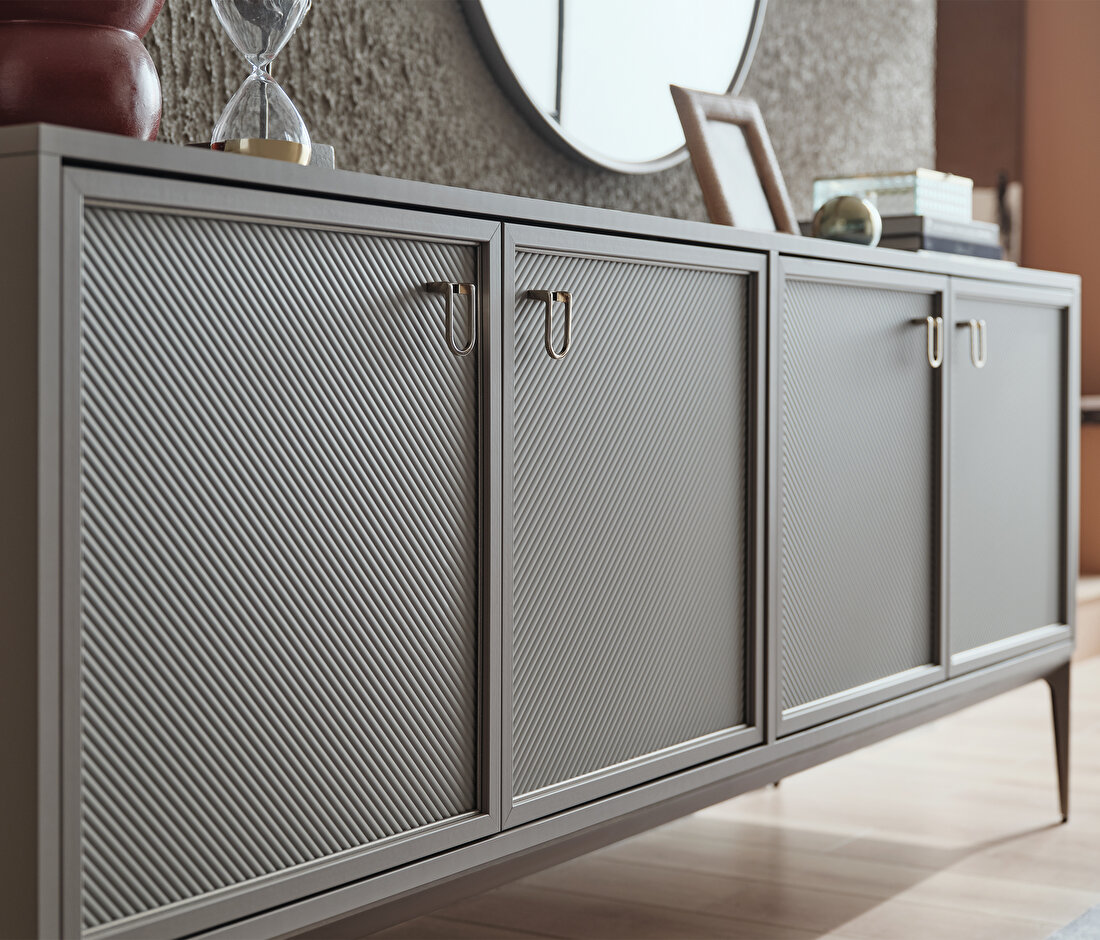 Hera Stone Colored Sideboard