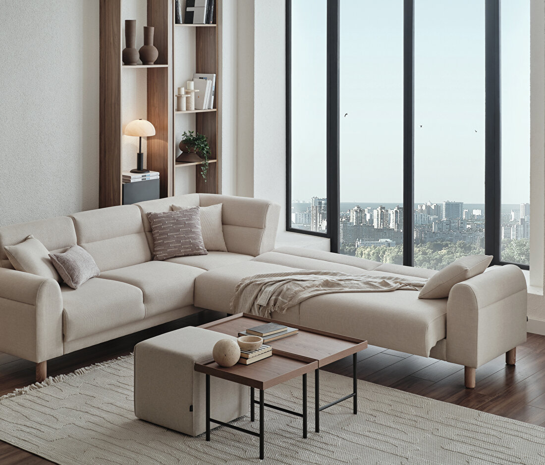 Paloma Corner Sofa Bed - Left