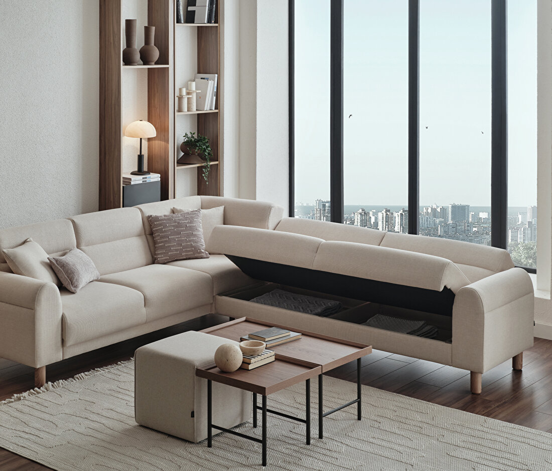 Paloma Corner Sofa Bed - Left