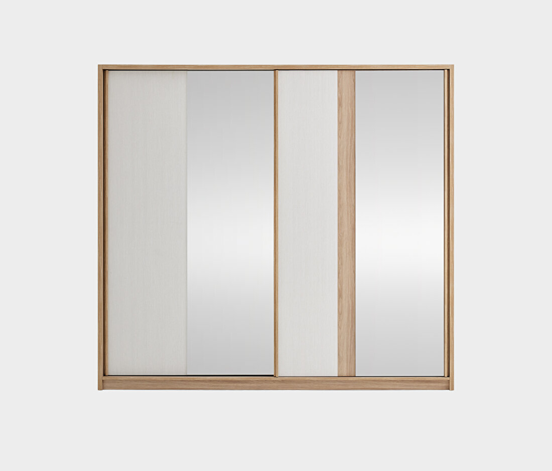 Perge Oak-Cream Wardrobe