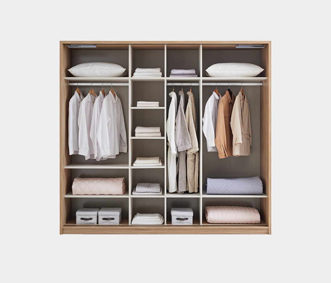 Perge Oak-Cream Wardrobe
