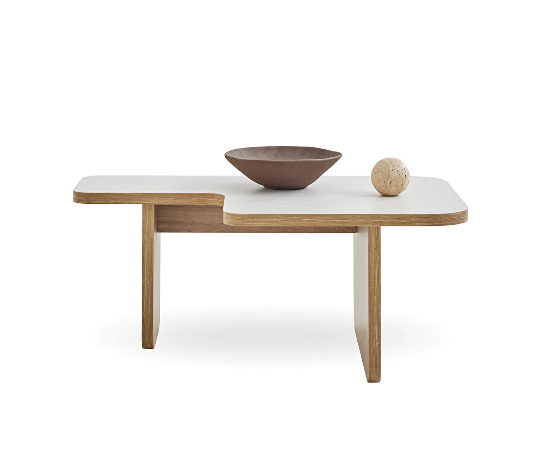 Perge Oak - Cream Coffee Table