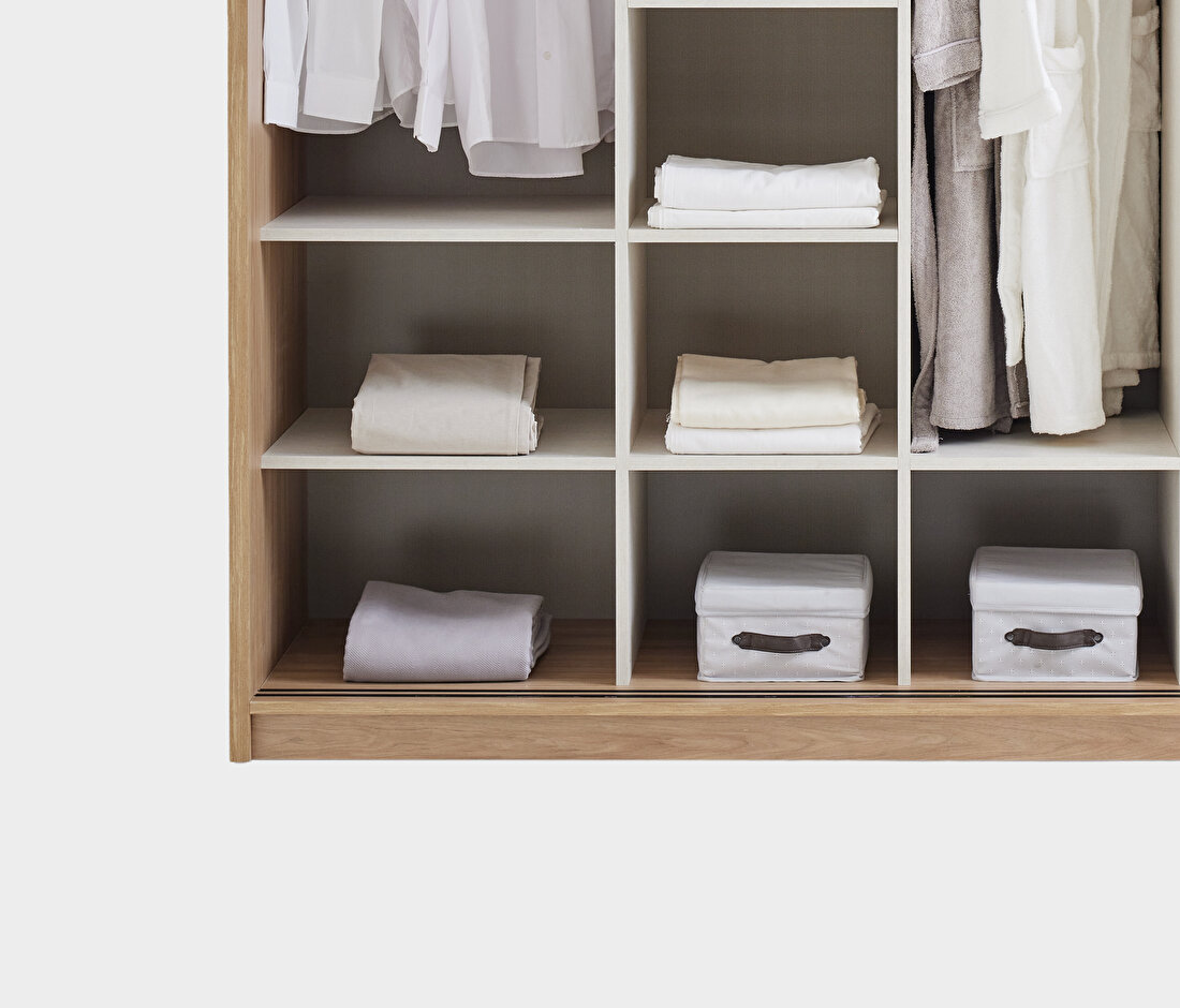 Perge Oak-Cream Wardrobe
