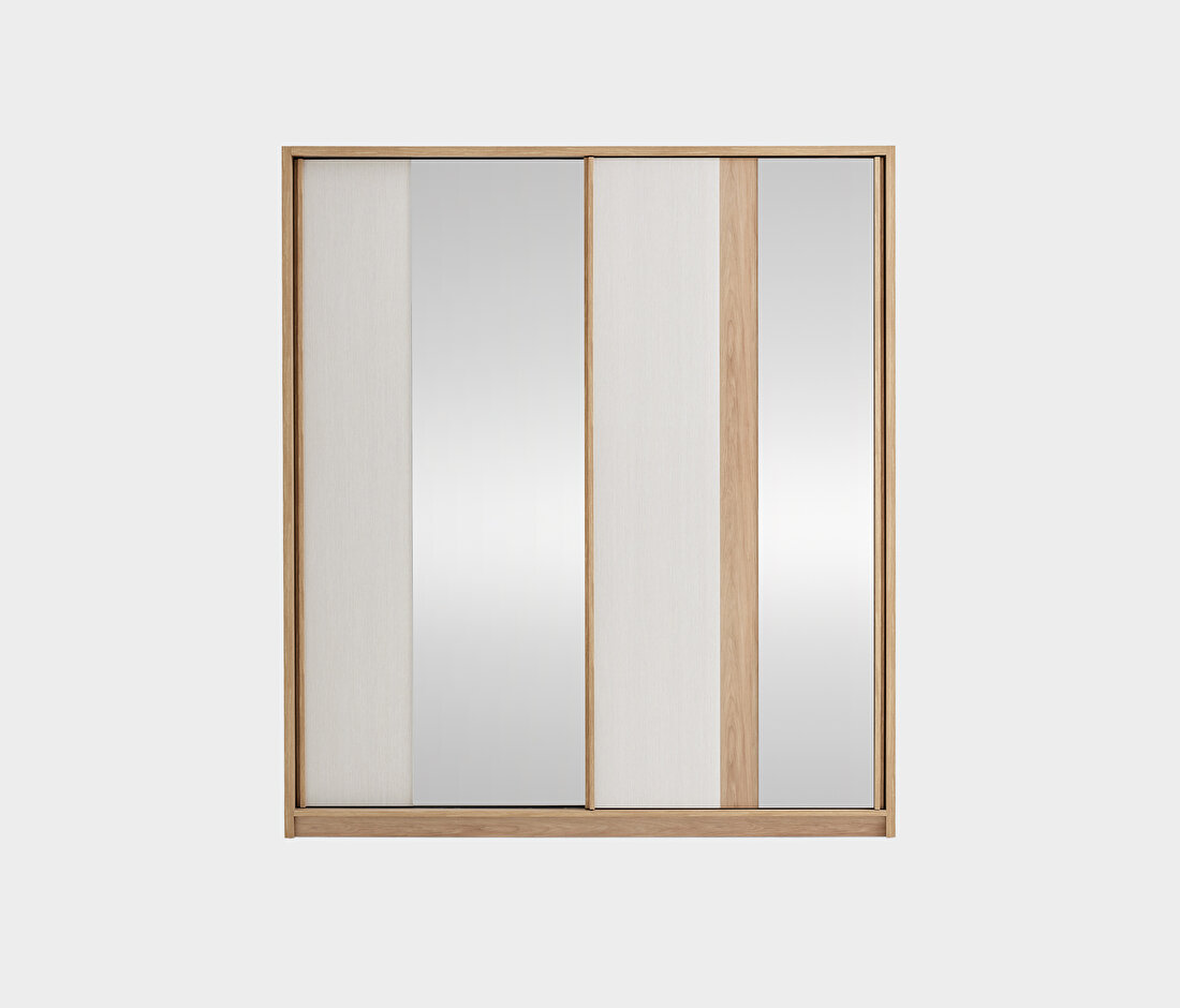 Perge Oak-Cream Wardrobe