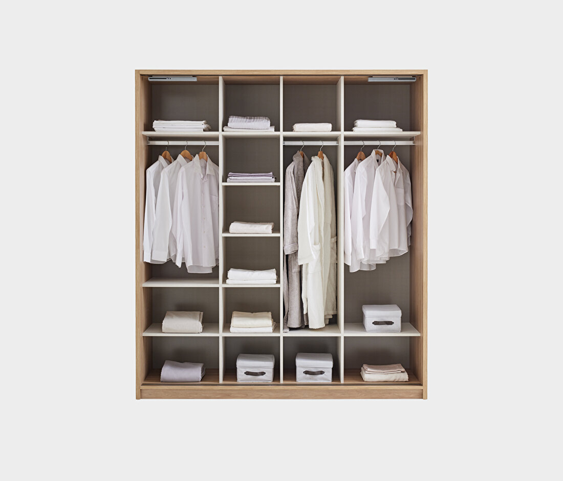 Perge Oak-Cream Wardrobe