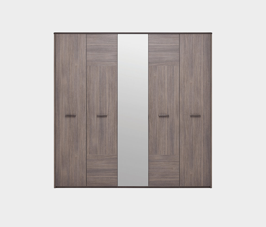 Varena Oak-Taupe Wardrobe