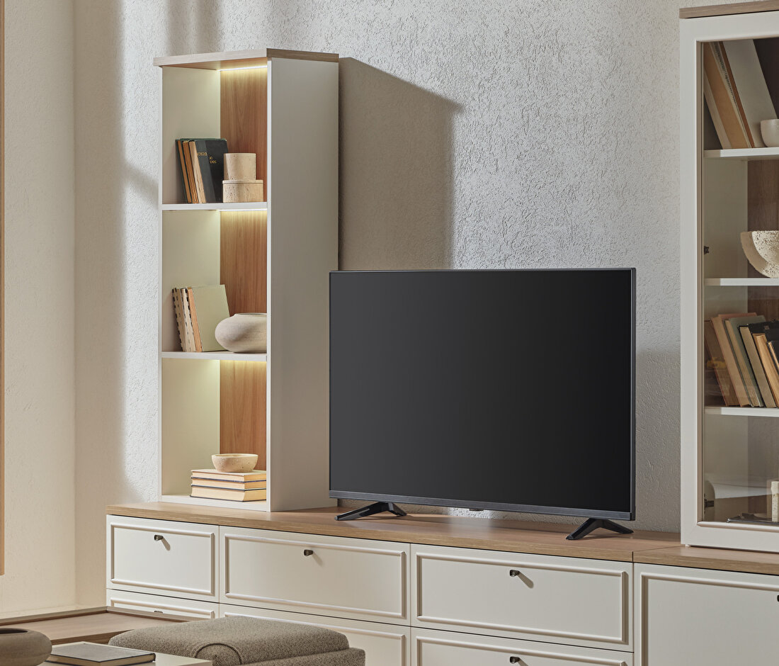 Marsana Wardrobe With Open Shelves