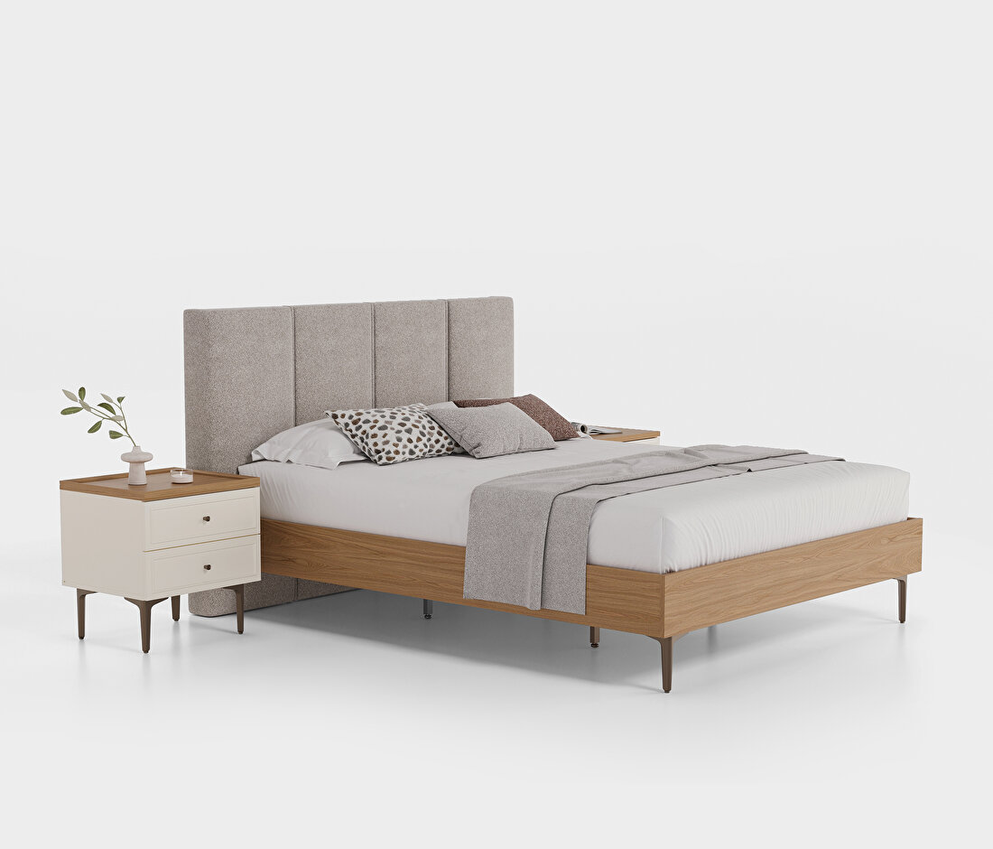 Marsana Base with Headboard(160x200 cm) 71001 Beige