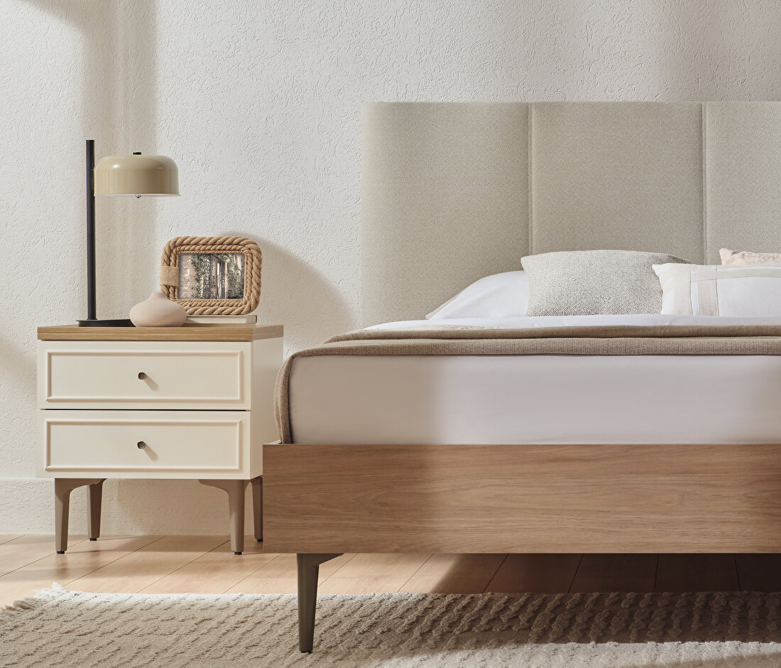 Marsana Base with Headboard(160x200 cm) 71001 Beige