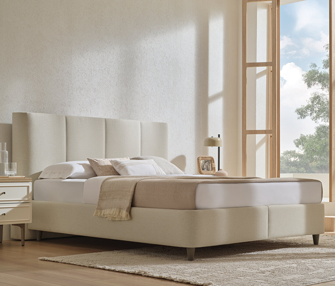 Marsana Base with Headboard(160x200 cm) 71001 Beige