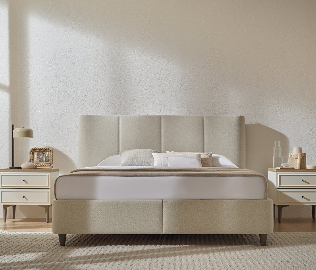 Marsana Base with Headboard(160x200 cm) 71001 Beige