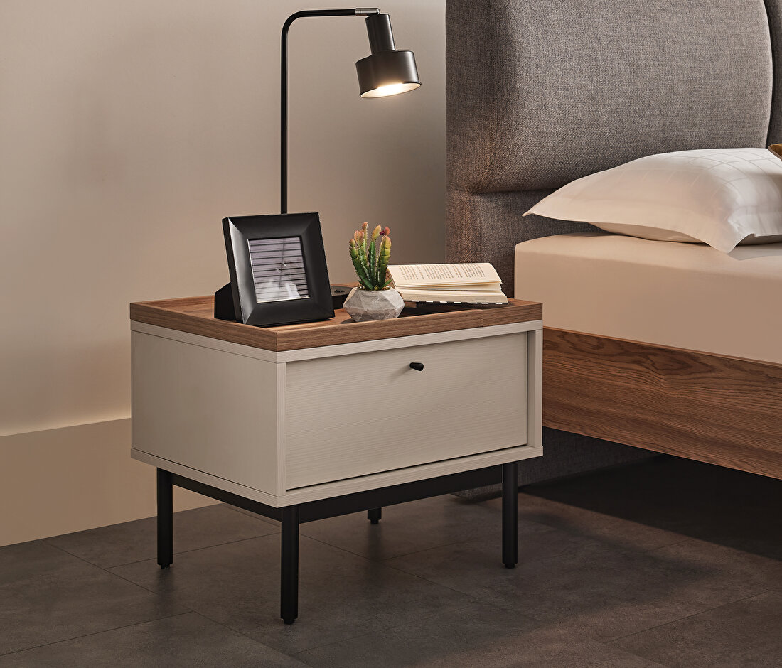 Loreto Off-White Nightstand